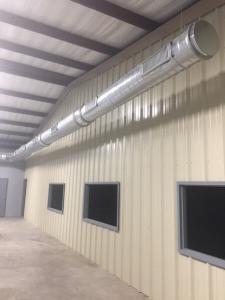 HVAC venting installed inside a building in Dallas, TX.