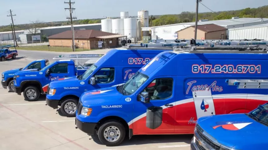 Vehicles belonging to the Texas Aces fleet in Midlothian, TX.